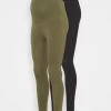Leggings Maternity - Leggings - Black/Olive