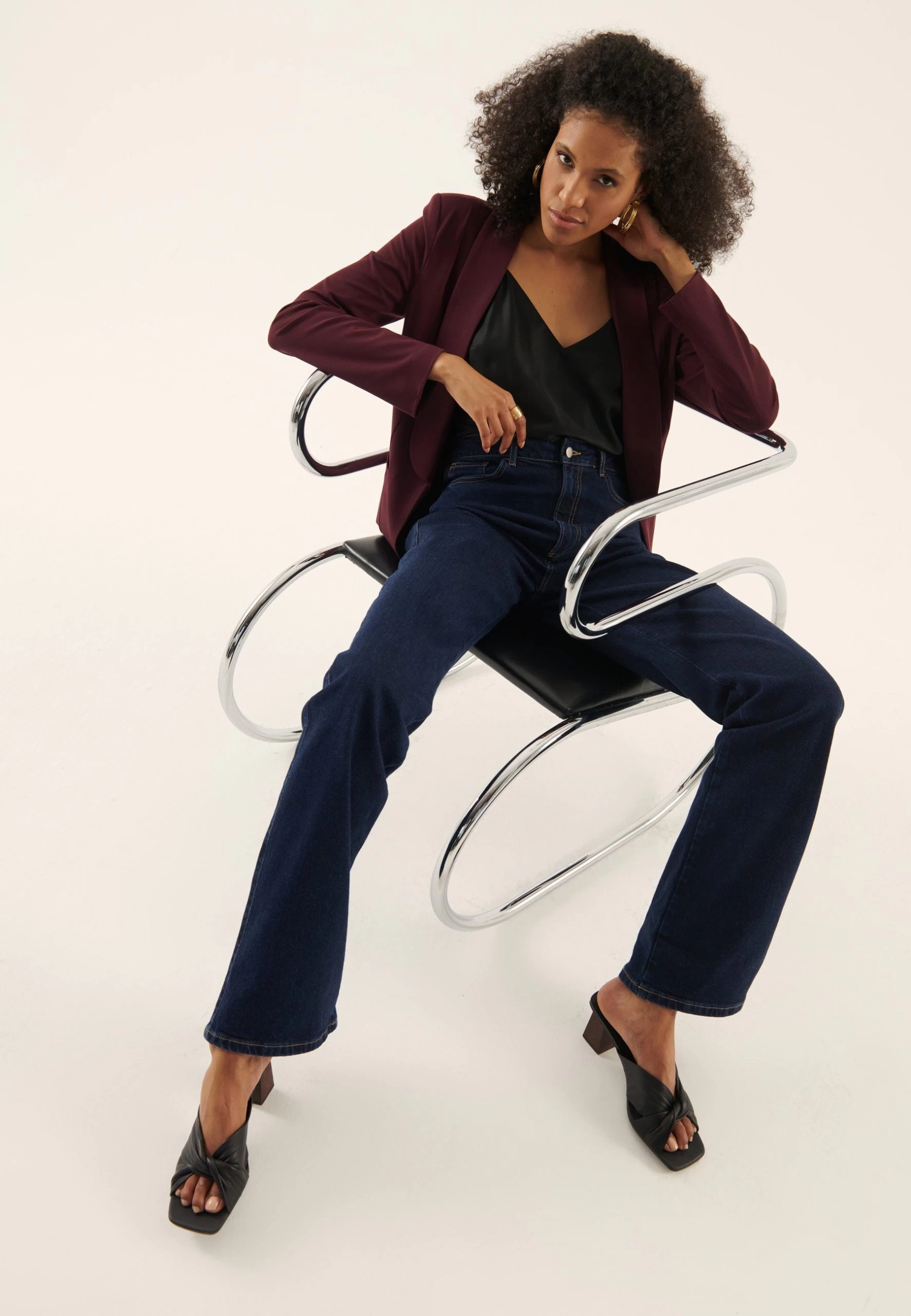 Anna Field Blazer - Bordeaux 5 Anna Field Blazer - Bordeaux - Imagen 5