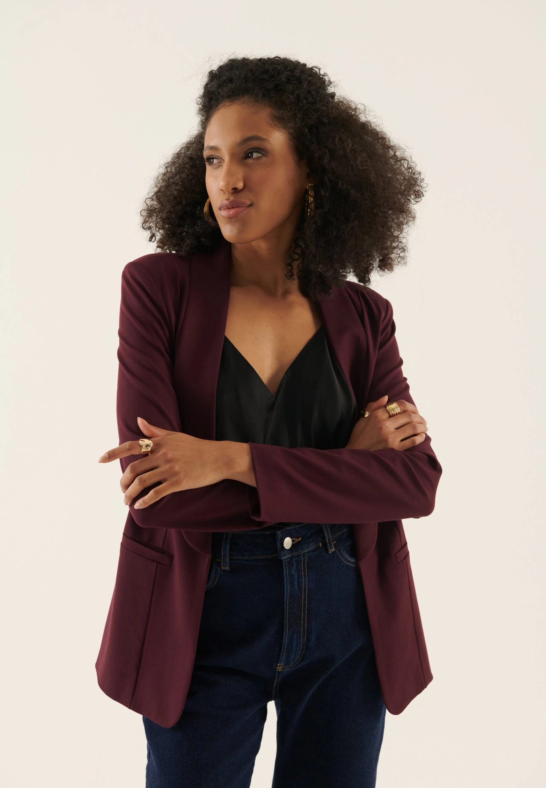 Anna Field Blazer - Bordeaux 4 Anna Field Blazer - Bordeaux - Imagen 4