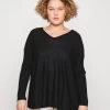 Plus Size - Jersey De Punto - Black
