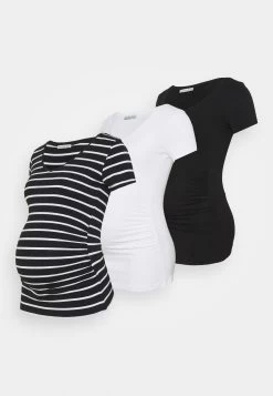 3 Pack - Camiseta Estampada - Black /White/Multi-Coloured