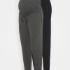 2 Pack - Pantalones Deportivos - Black/ Dark Grey