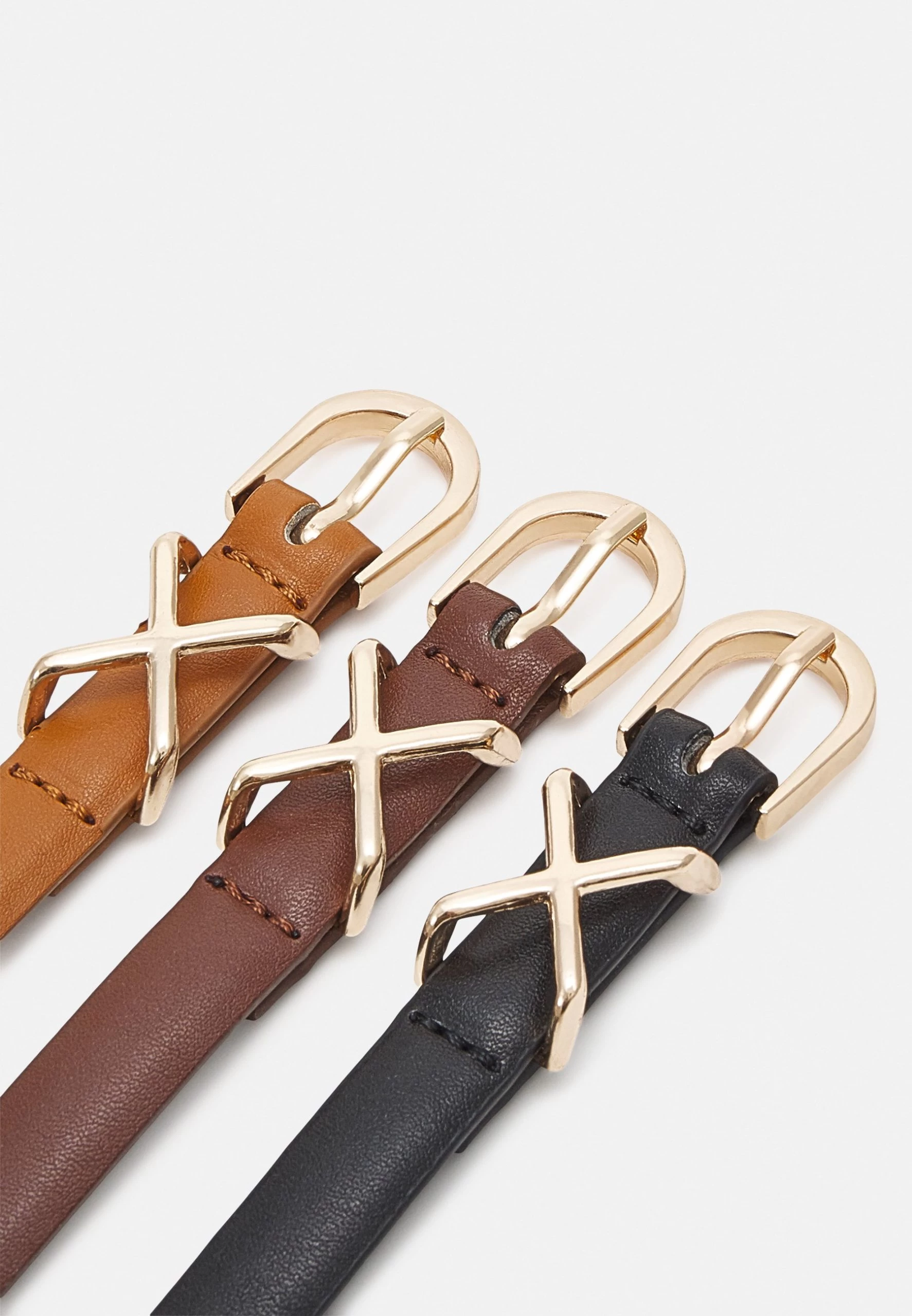 Anna Field 3 Pack - Cinturón - Black/Brown/Cognac 3 Anna Field 3 Pack - Cinturón - Black/Brown/Cognac - Imagen 3