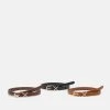 Anna Field 3 Pack - Cinturón - Black/Brown/Cognac