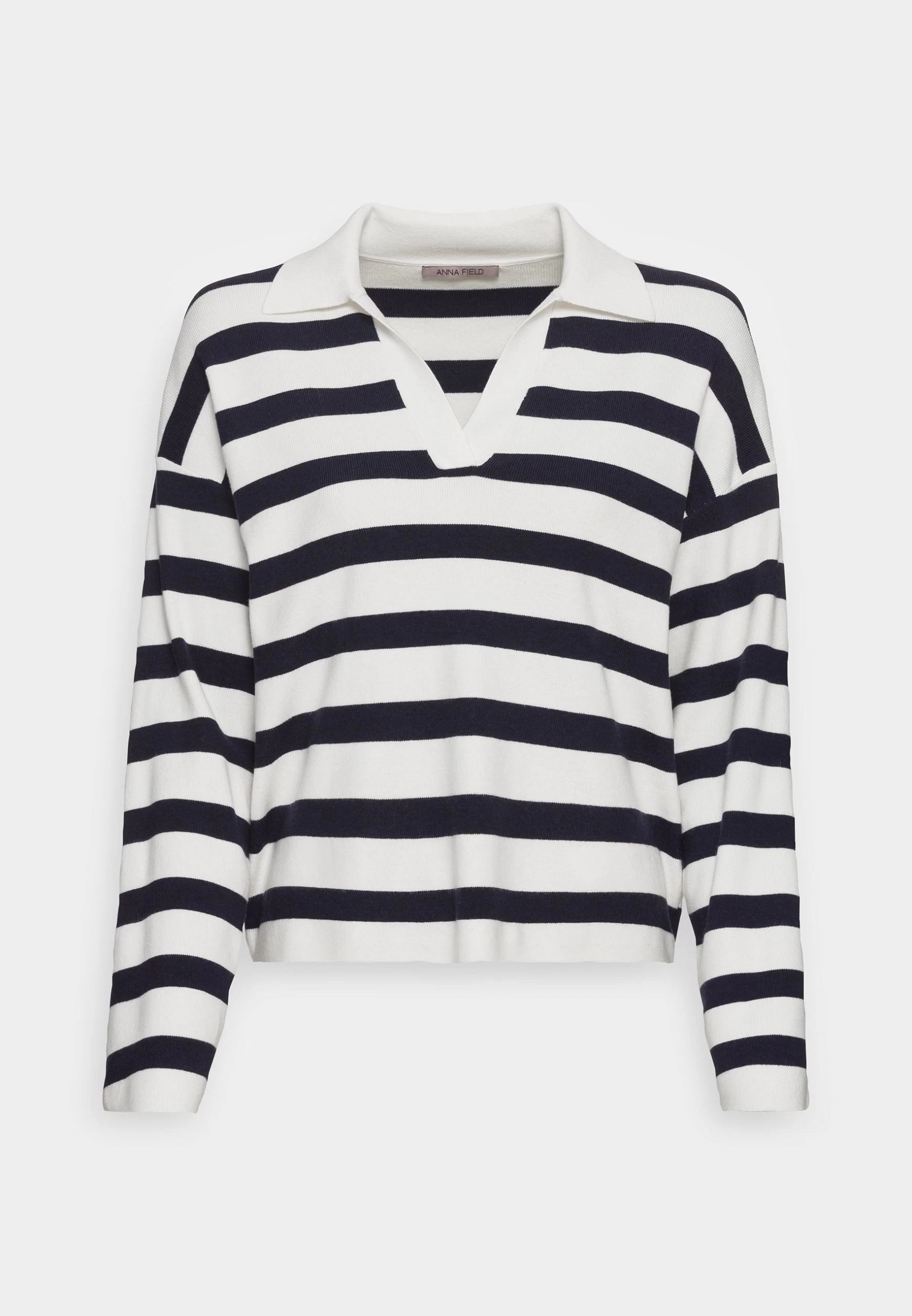 Anna Field Jersey De Punto - Off-White/Dark Blue 1 Anna Field Jersey De Punto - Off-White/Dark Blue