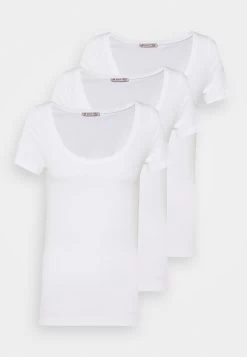 Anna Field 3 Pack - Camiseta Básica - White -Anna Field Almacenar 761f2bf994f04694bdad134d50a5d03f