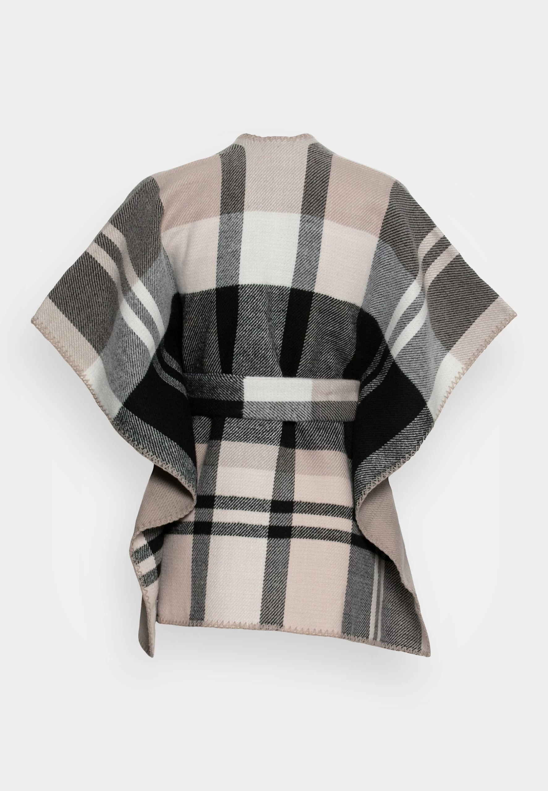 Anna Field Poncho - Black/White 2 Anna Field Poncho - Black/White - Imagen 2