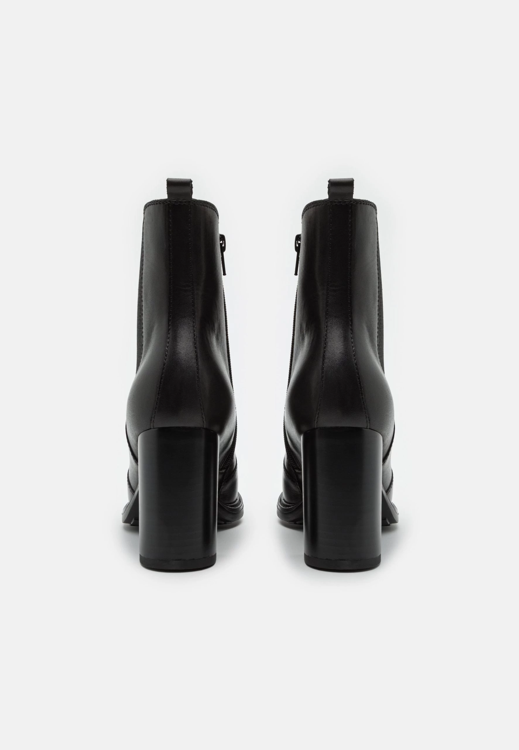 Leather- Botines De Tacón - Black 4 Leather- Botines De Tacón - Black - Imagen 4