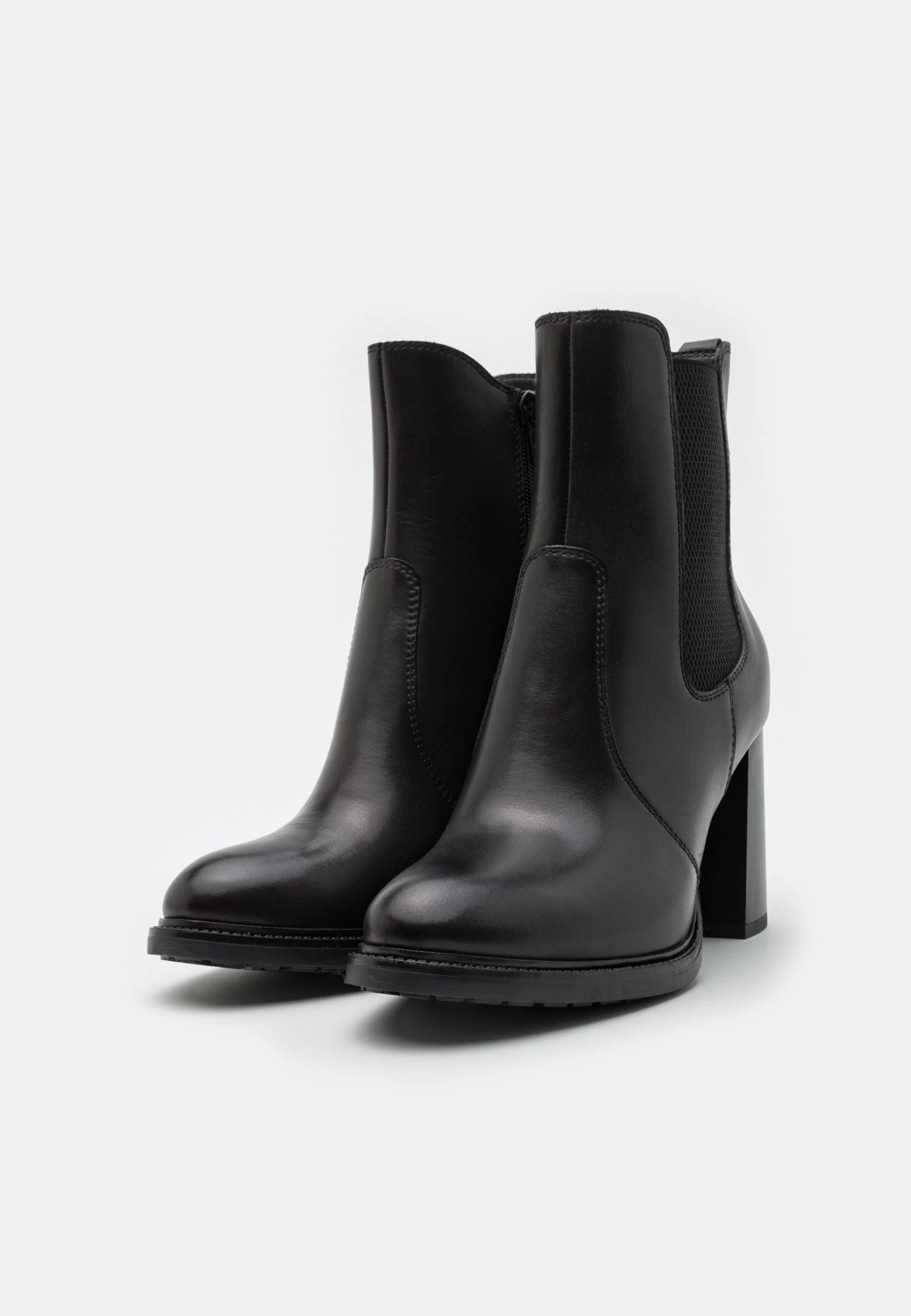 Leather- Botines De Tacón - Black 3 Leather- Botines De Tacón - Black - Imagen 3