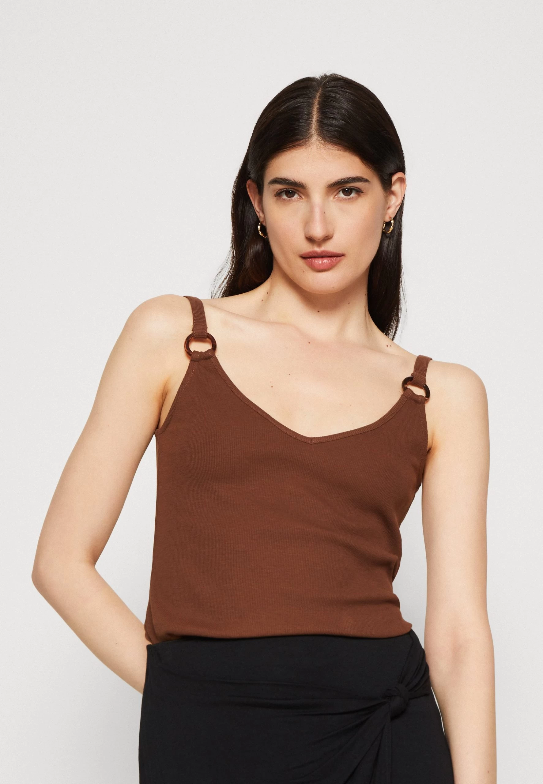 Anna Field Top - Dark Brown 4 Anna Field Top - Dark Brown - Imagen 4