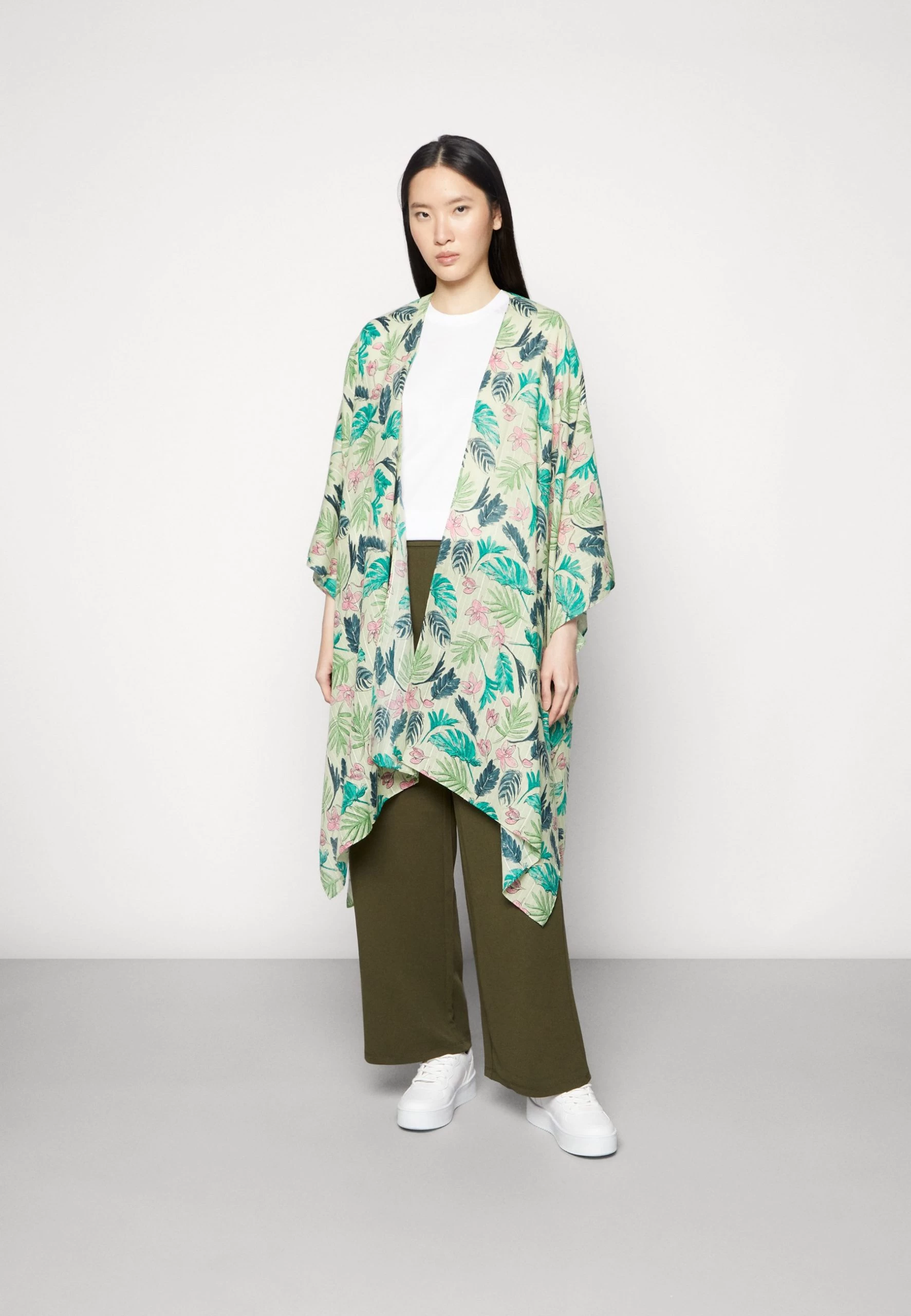 Anna Field Poncho - Green 1 Anna Field Poncho - Green