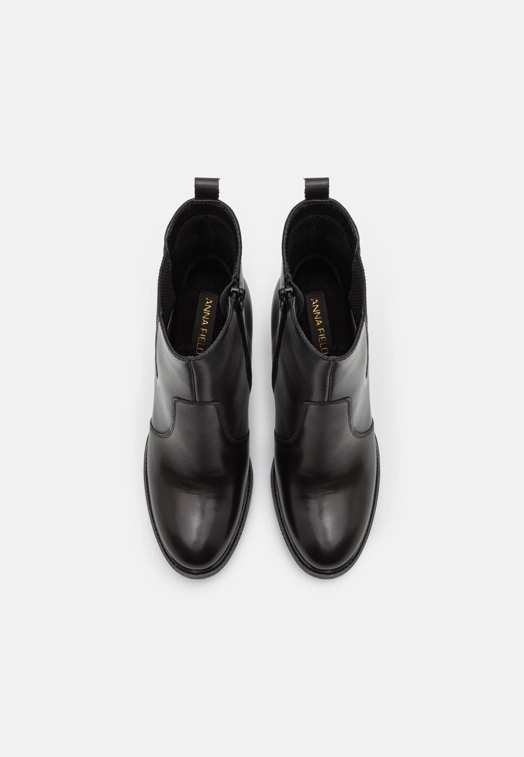 Leather- Botines De Tacón - Black 6 Leather- Botines De Tacón - Black - Imagen 6