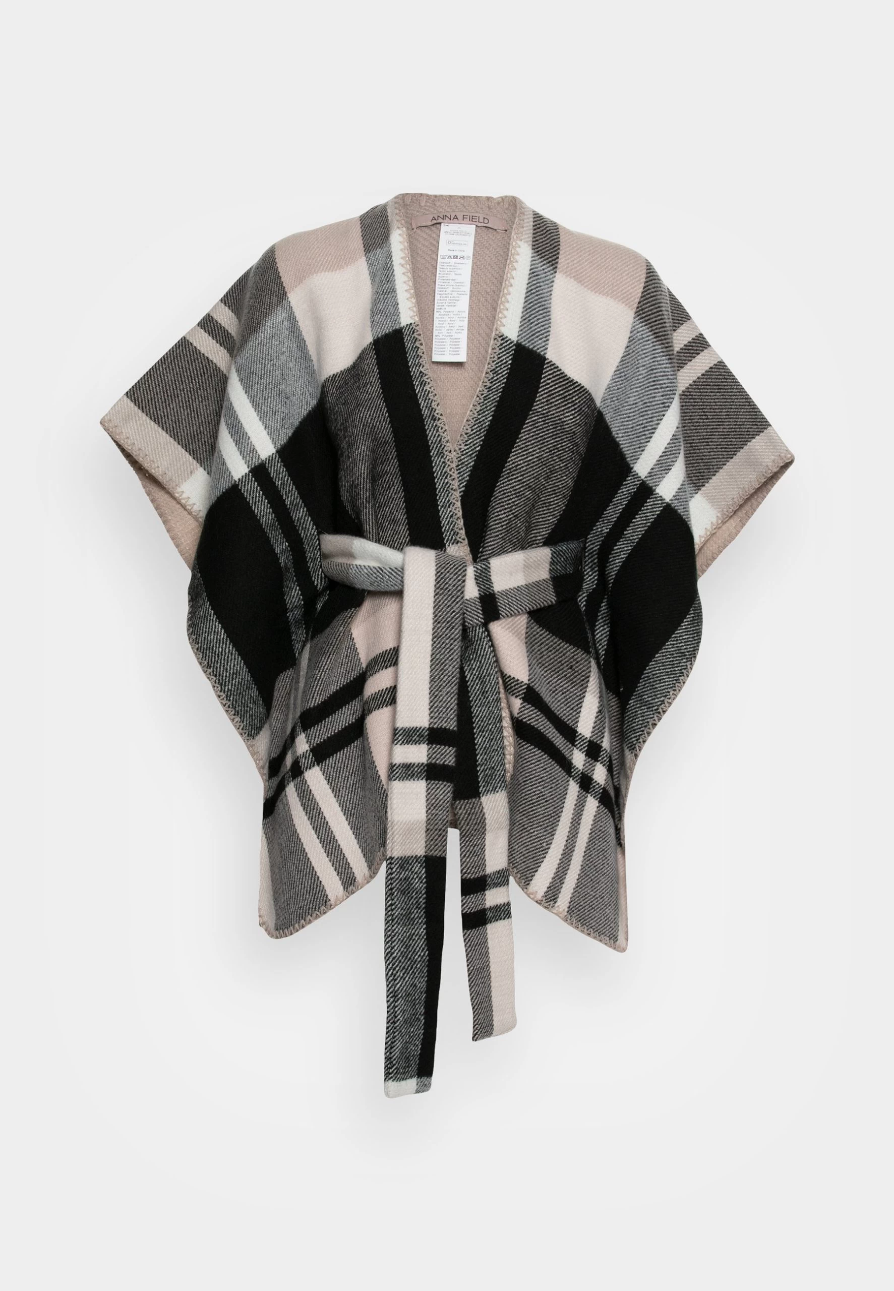 Anna Field Poncho - Black/White 1 Anna Field Poncho - Black/White