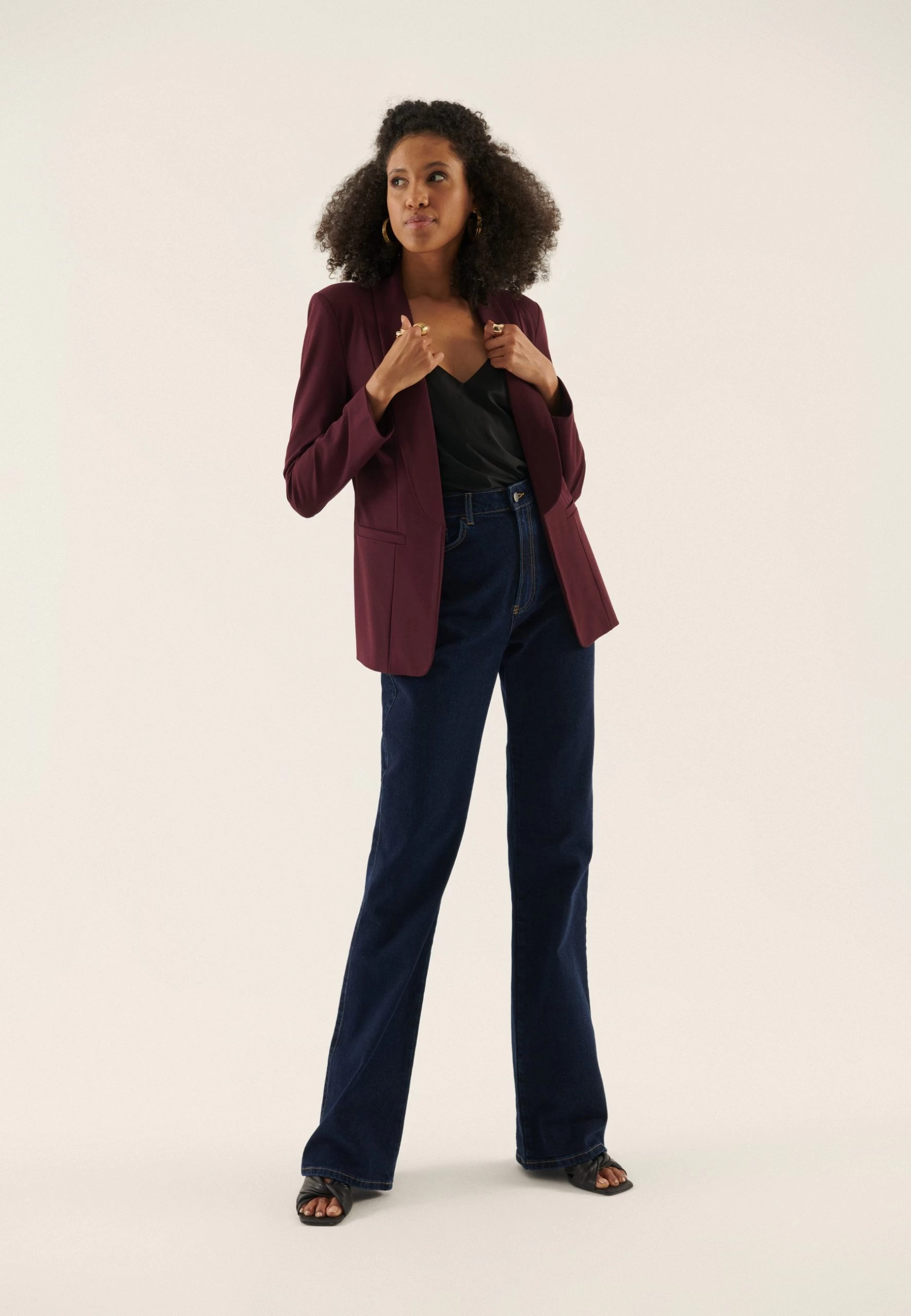 Anna Field Blazer - Bordeaux 2 Anna Field Blazer - Bordeaux - Imagen 2